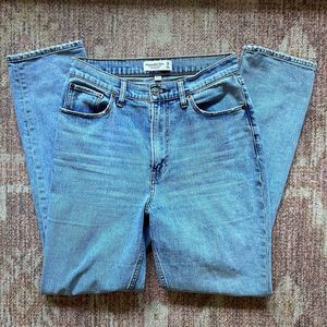 Abercrombie & Fitch The '90s Slim Straight Ultra High Rise - Curve Love